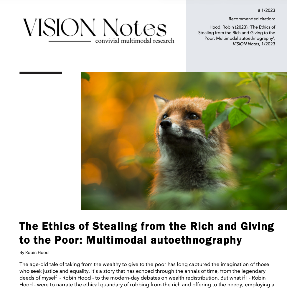 VISION Note from Mr. Hood